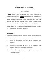 power of attorney sample.doc